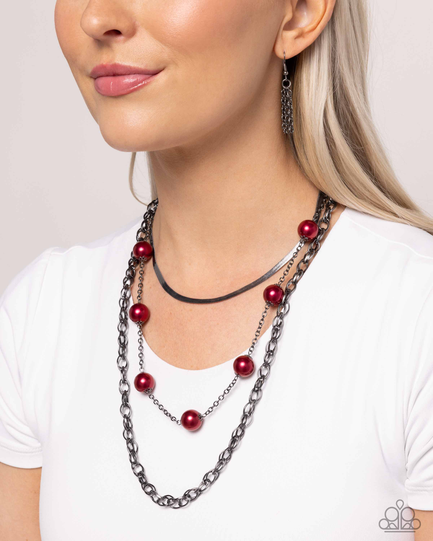 Paparazzi High-Class Haute - Red Necklace P2RE-RDXX-279XX