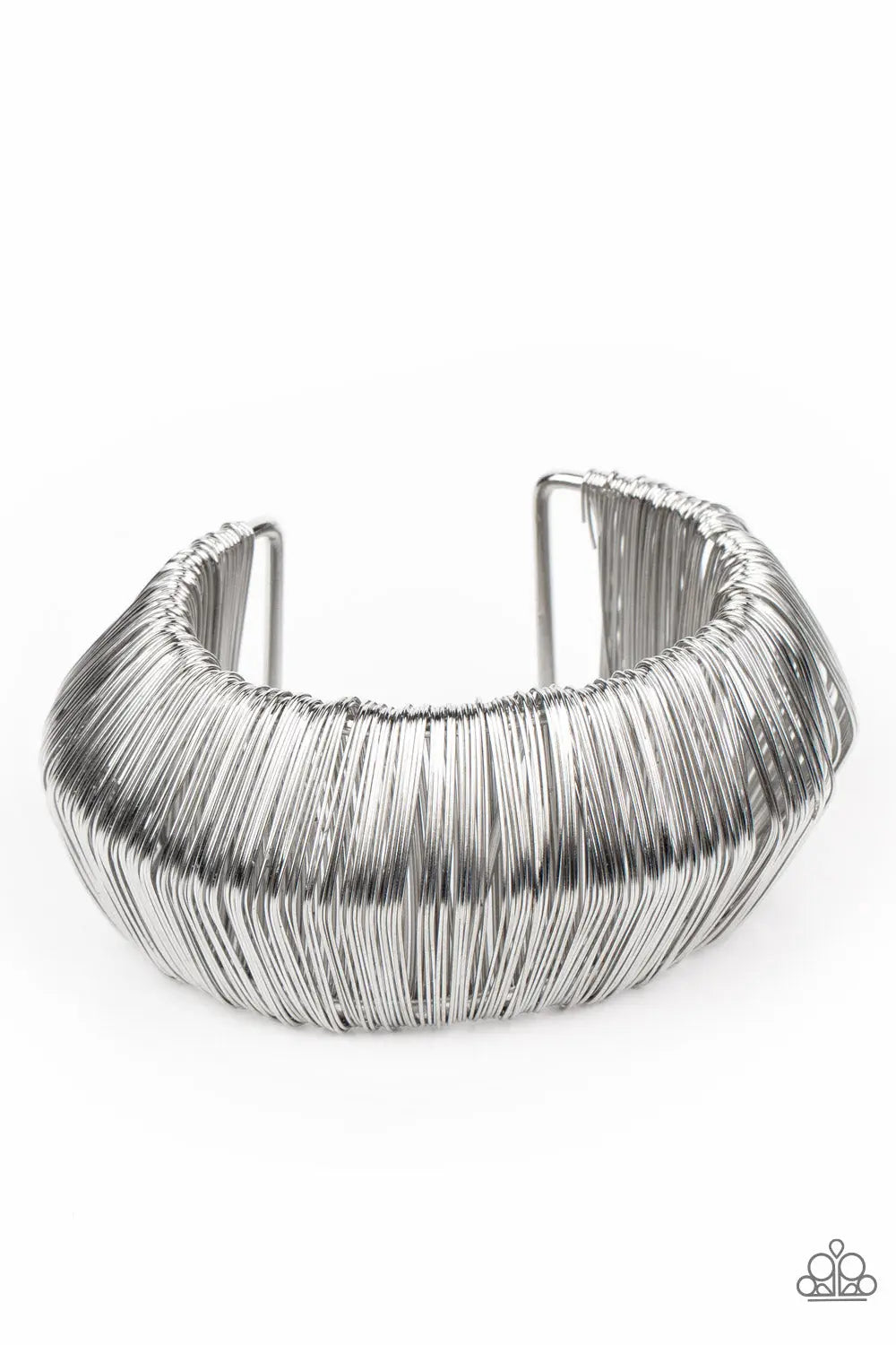 Wild About Wire - Silver Cuff Bracelet - Paparazzi