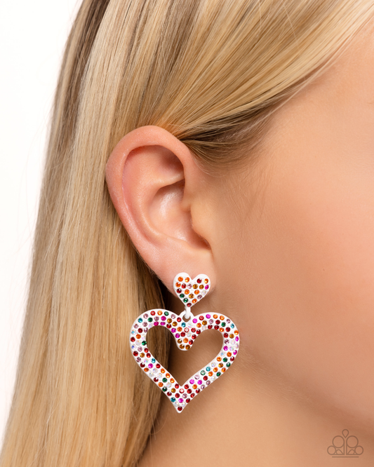 Paparazzi Dazzling Deed - Multi Post Earring P5PO-MTXX-158XX