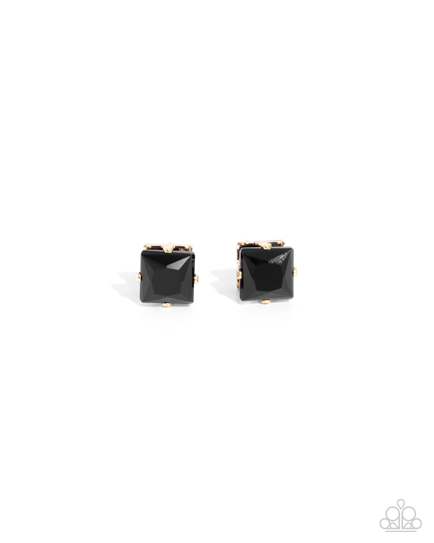 Paparazzi Squared Soprano - Black Post Earring P5PO-BKXX-266XX