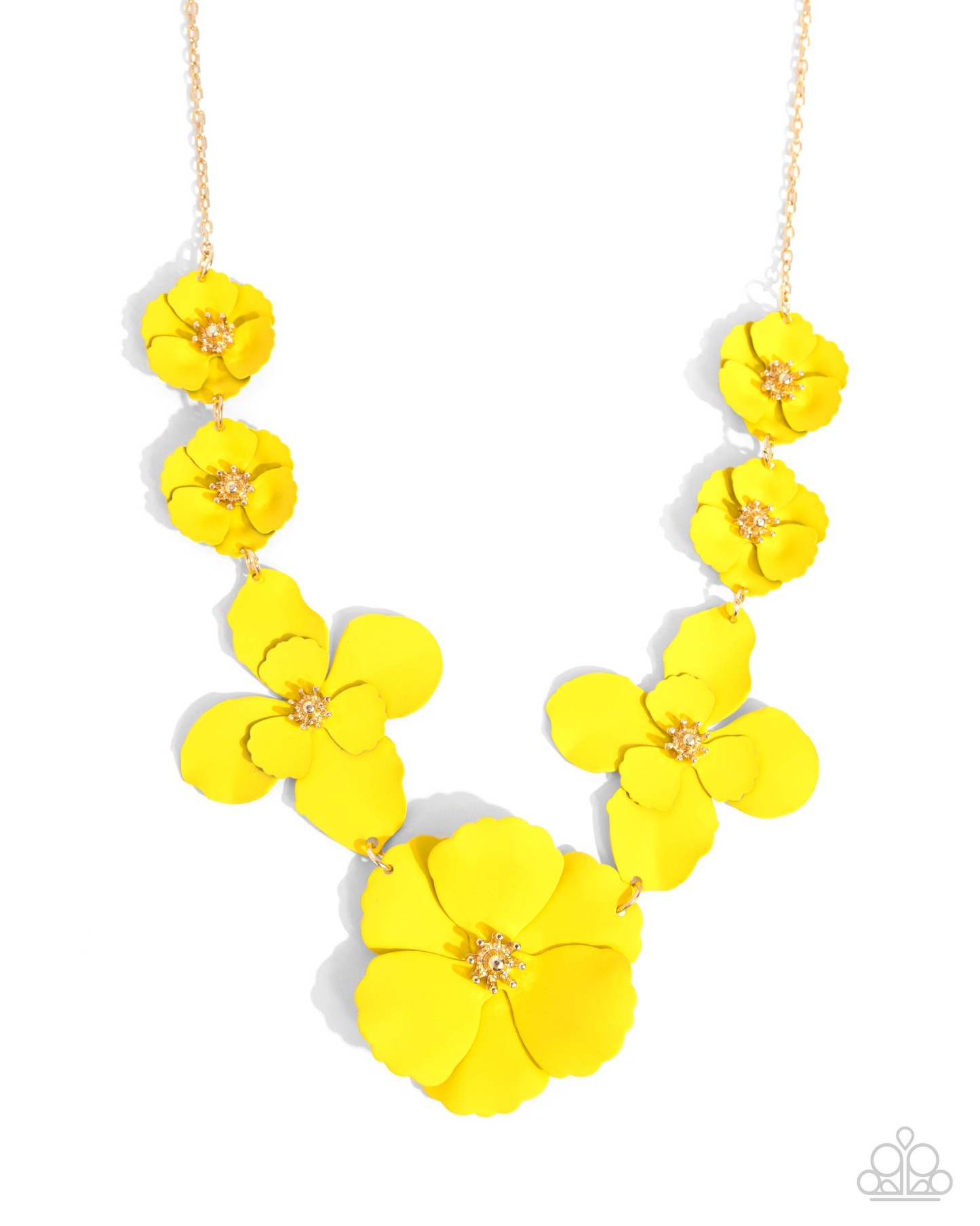 Paparazzi Arranged Aria-Yellow Necklace