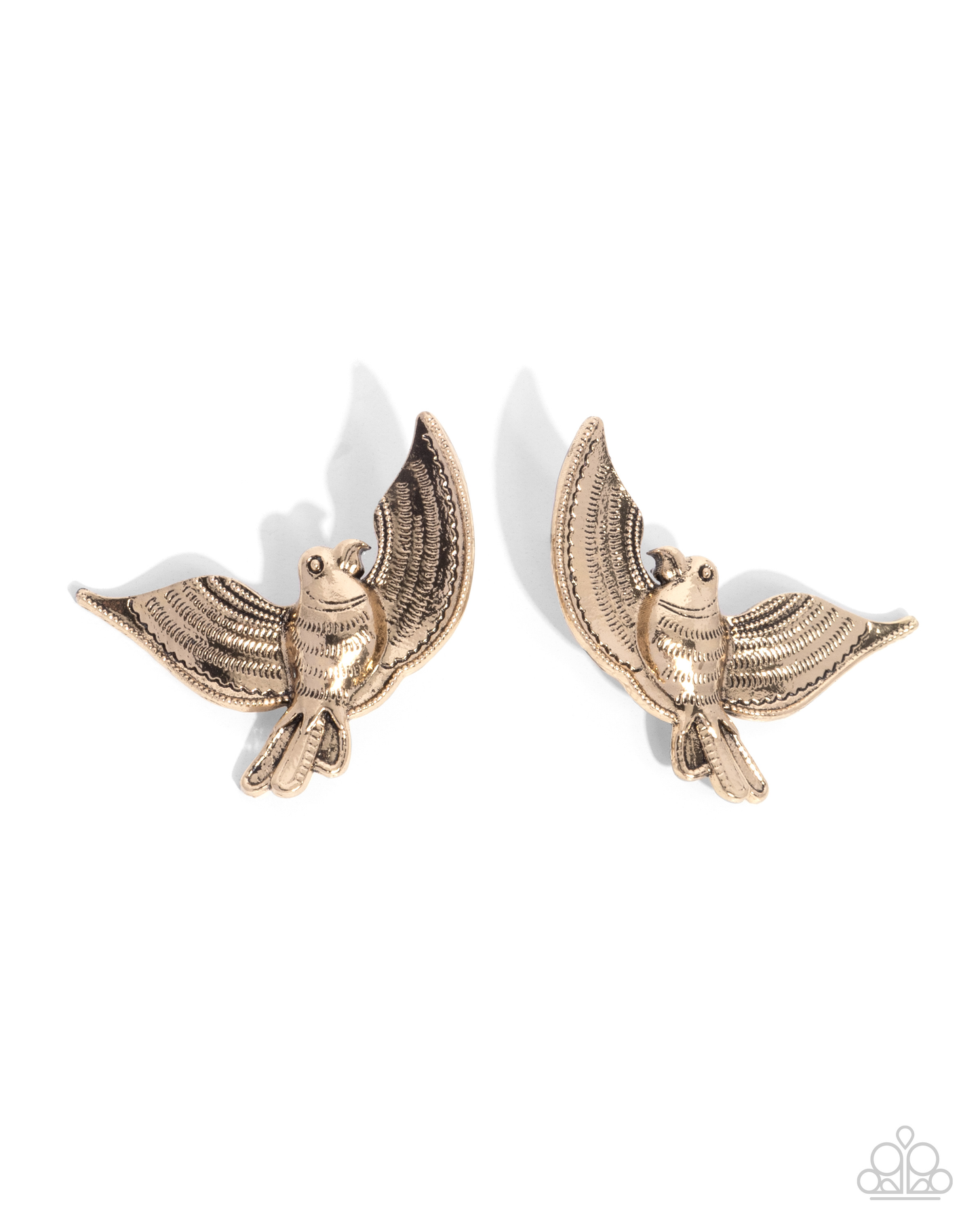 Paparazzi Bird of PLAY - Gold Post Earring   P5PO-GDXX-325XX