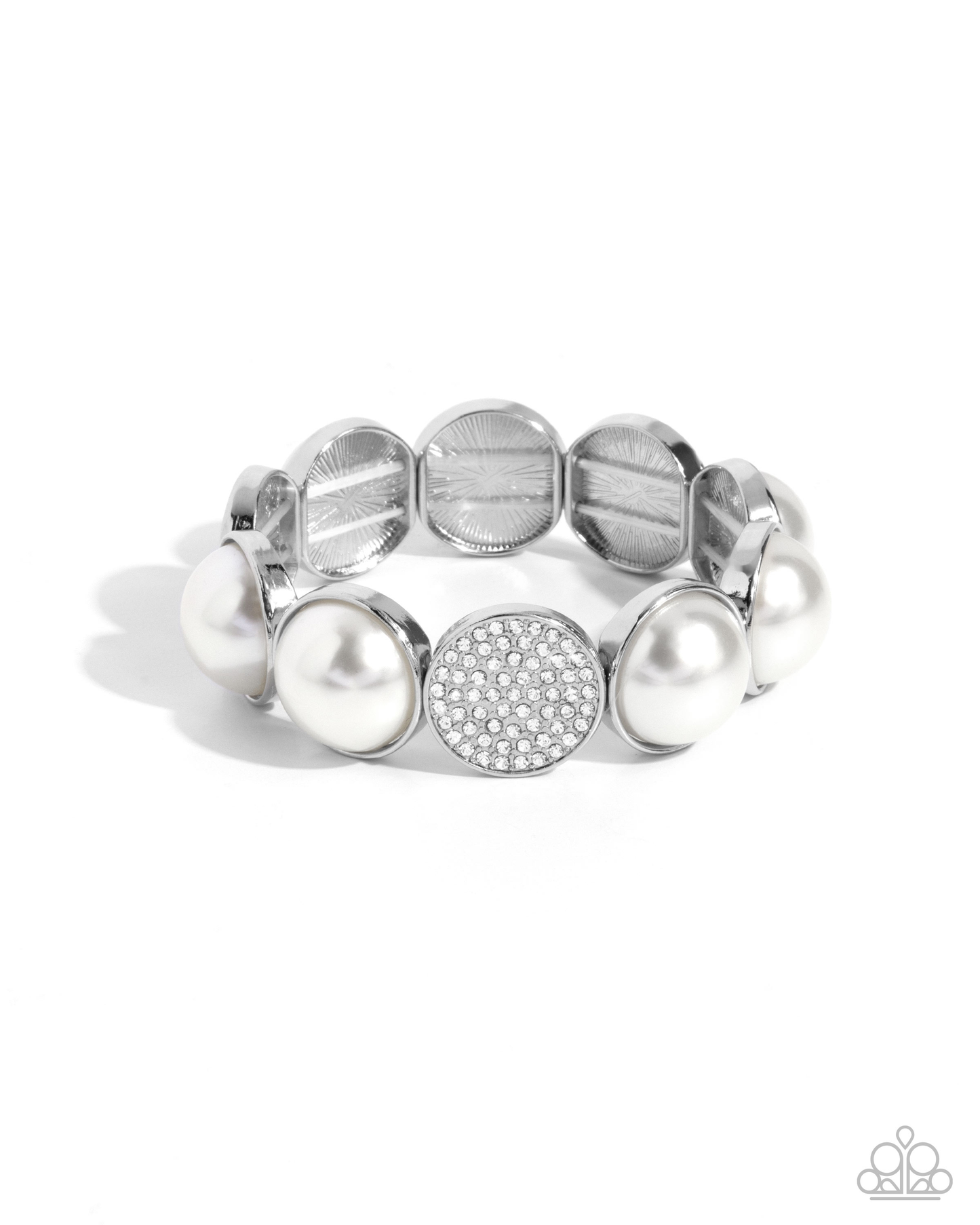 Paparazzi Believable Bling - White  Bracelet P9RE-WTXX-624XX