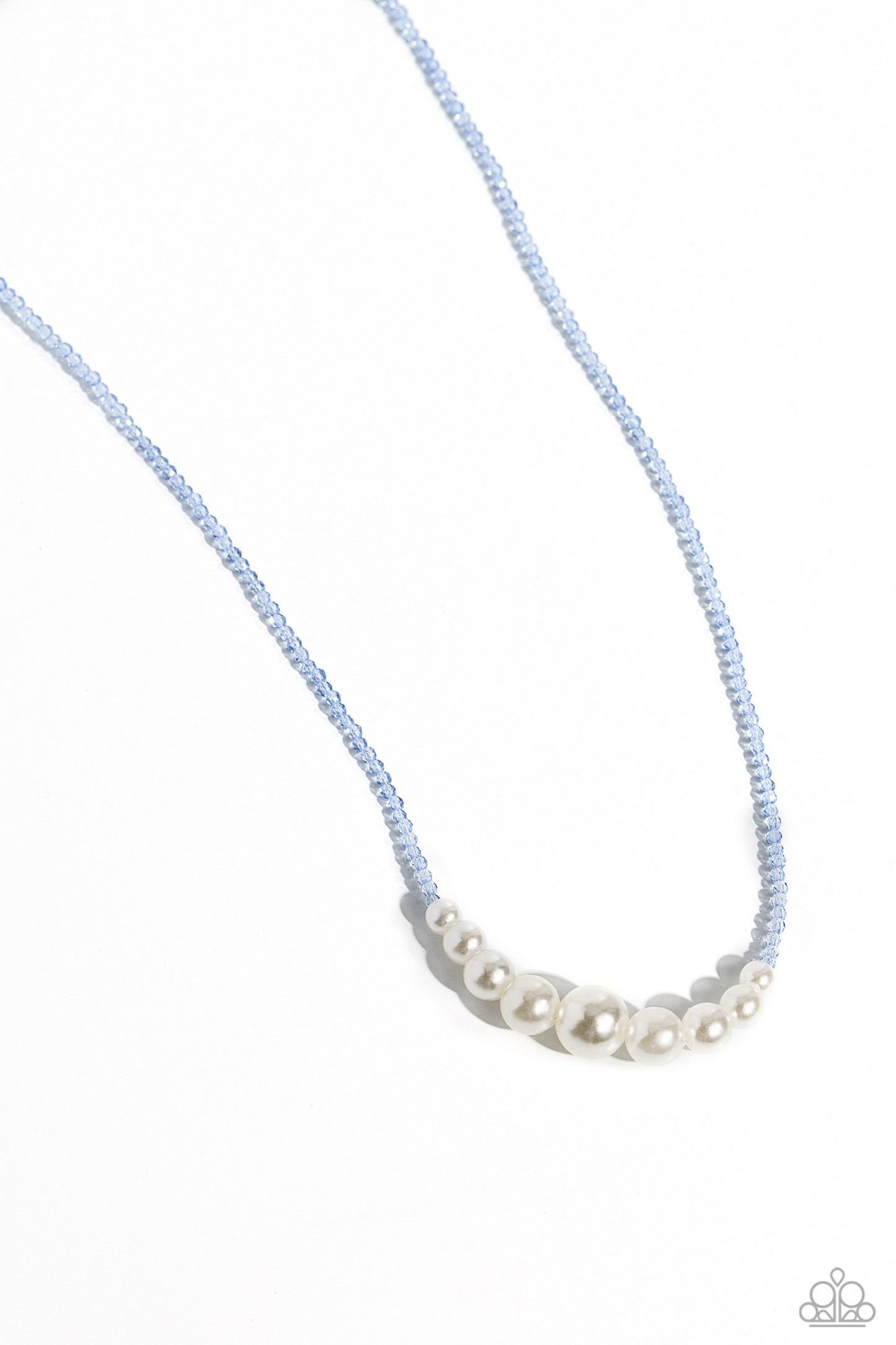 Paparazzi White Collar Whimsy - Blue Necklace P2DA-BLXX-196XX