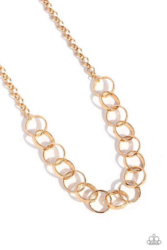 Paparazzi Metro Medley - Gold Necklace P2IN-GDXX-158XX