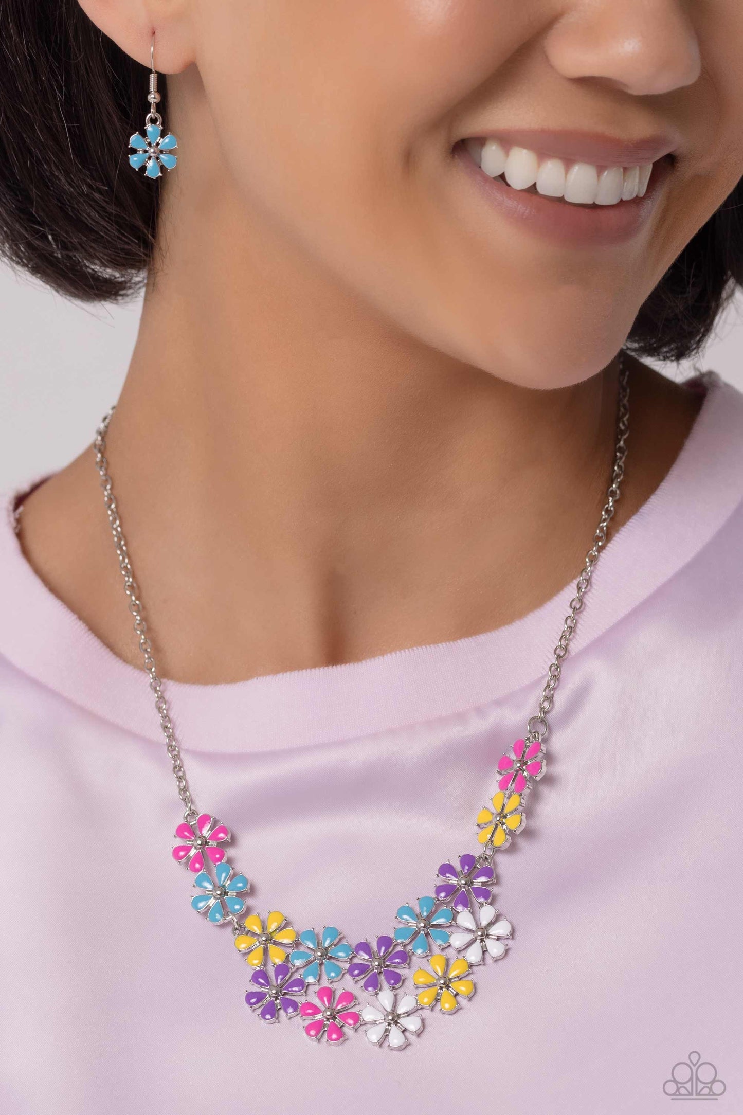 Paparazzi Floral Fever - Multi Necklace P2WH-MTXX-292PW