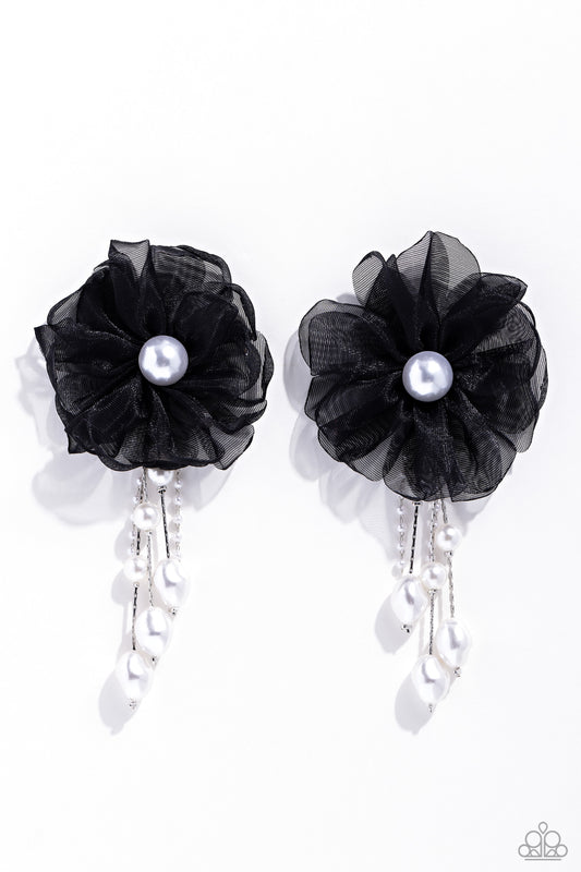 Paparazzi Dripping in Decadence-Black Post Earring