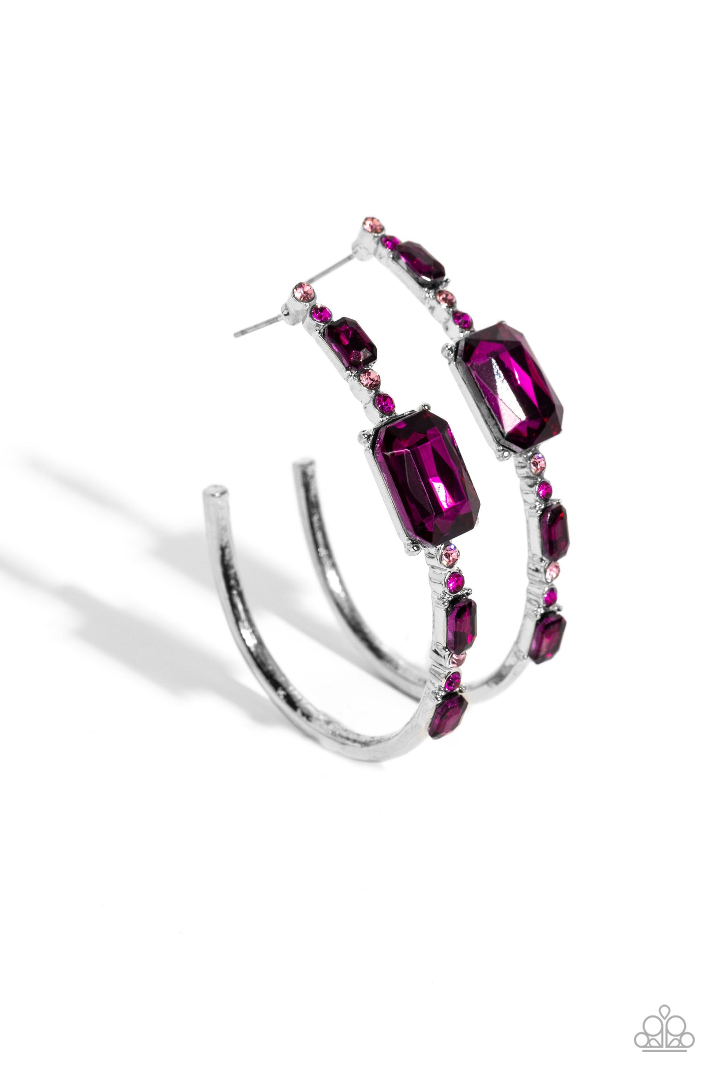 Paparazzi Elite Ensemble - Pink Post Earring  P5HO-PKXX-060XX