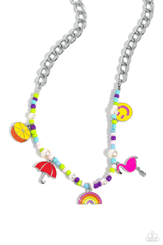 Paparazzi Summer Sentiment - Multi Necklace P2WH-MTXX-291XX