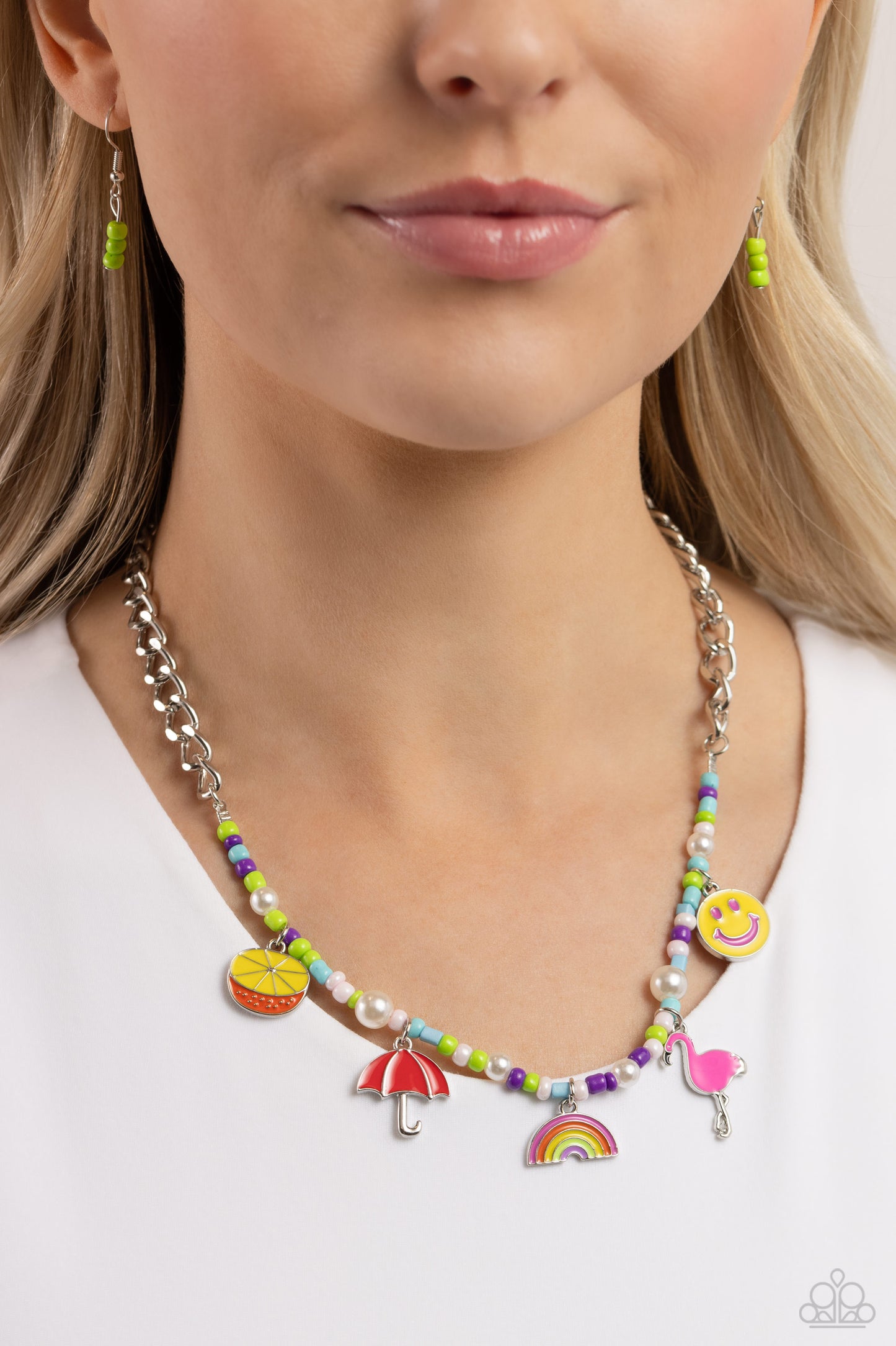 Paparazzi Summer Sentiment - Multi Necklace P2WH-MTXX-291XX