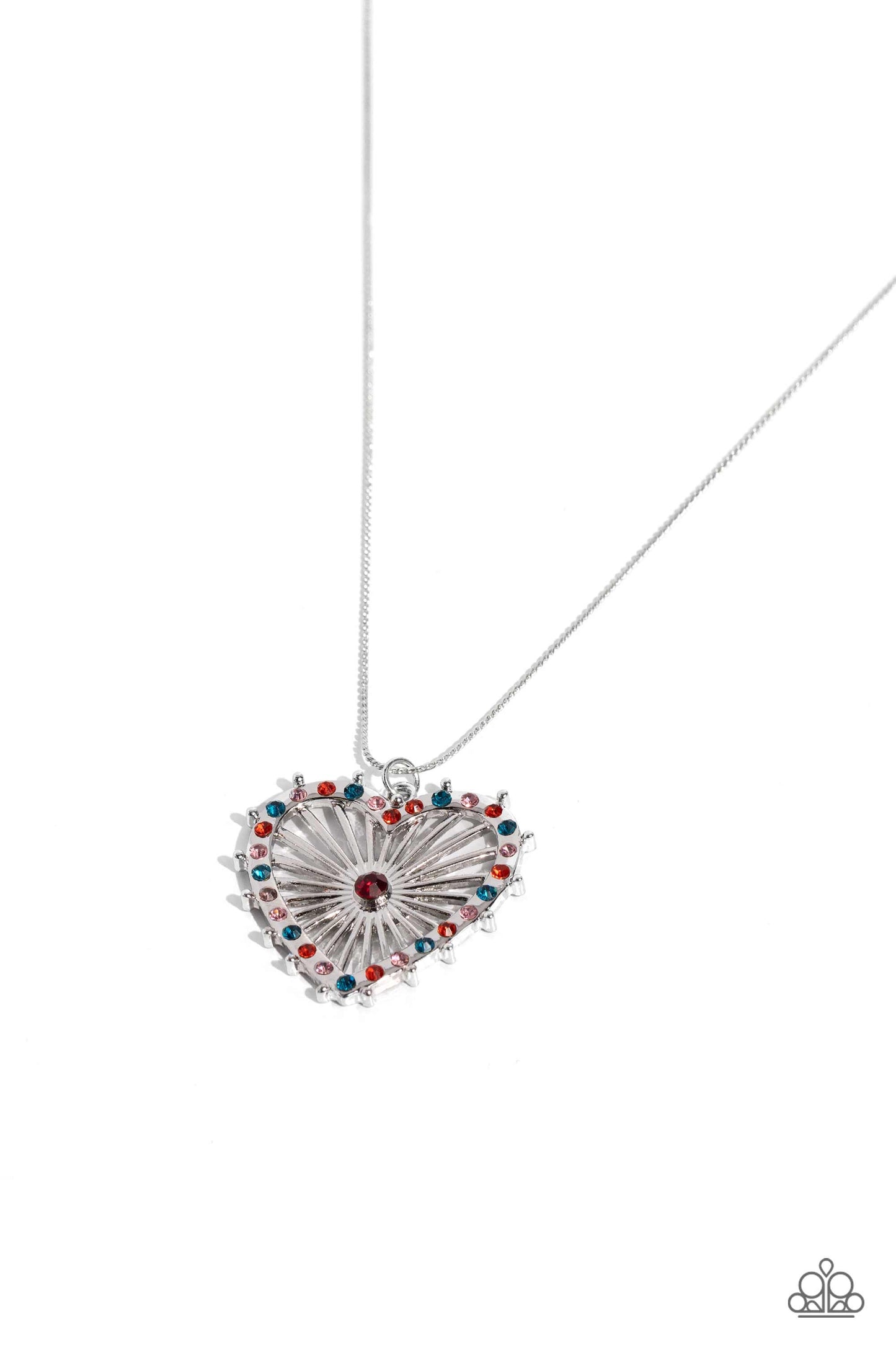 Paparazzi Flirting Ferris Wheel - Red Necklace P2ST-RDXX-125XX