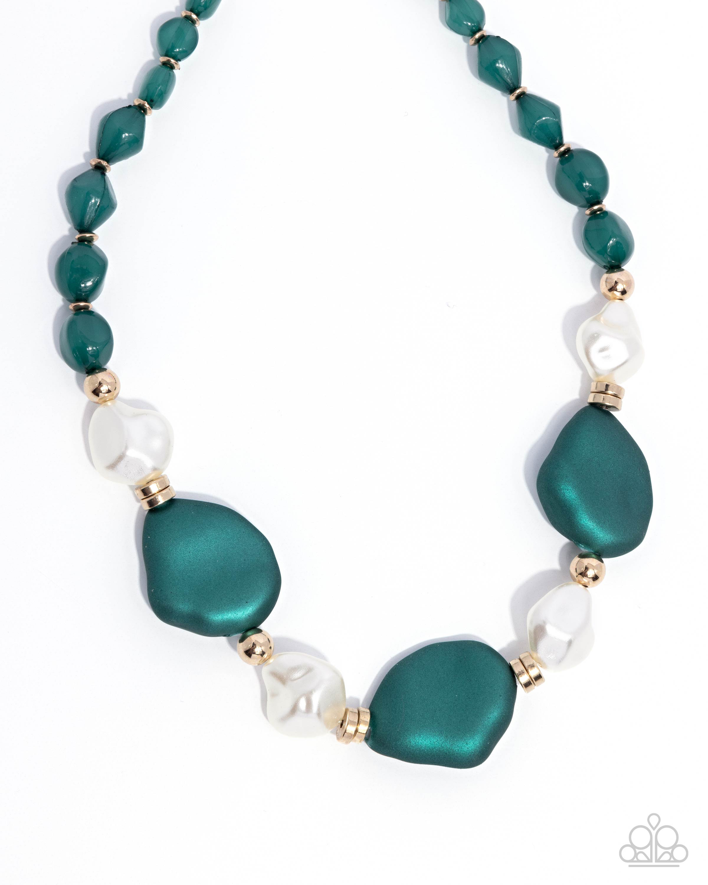 Paparazzi Forever Feature - Green Necklace P2RE-GRXX-302XX