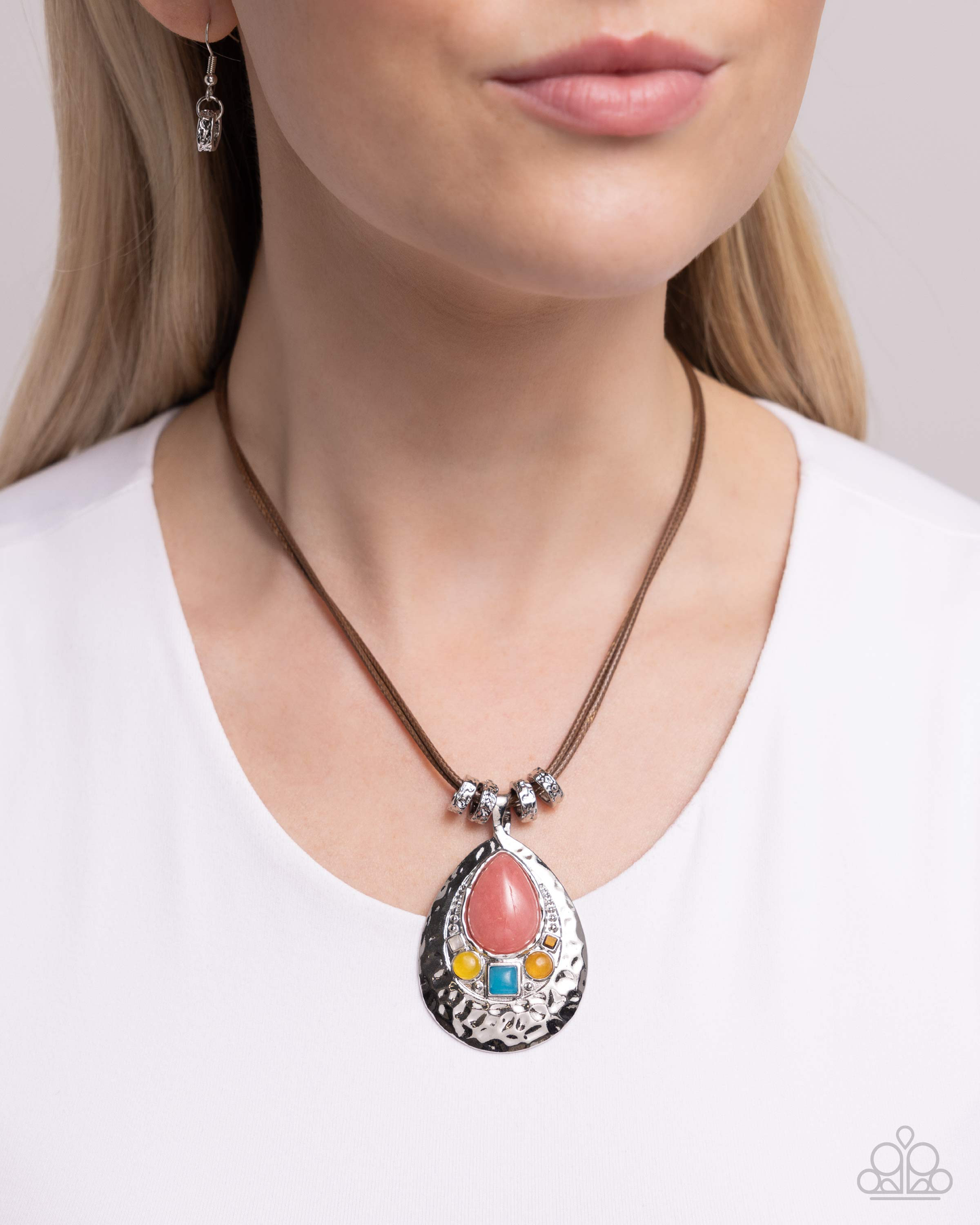 Paparazzi Admirably Artisan - Pink  Necklace P2BA-PKXX-024XX