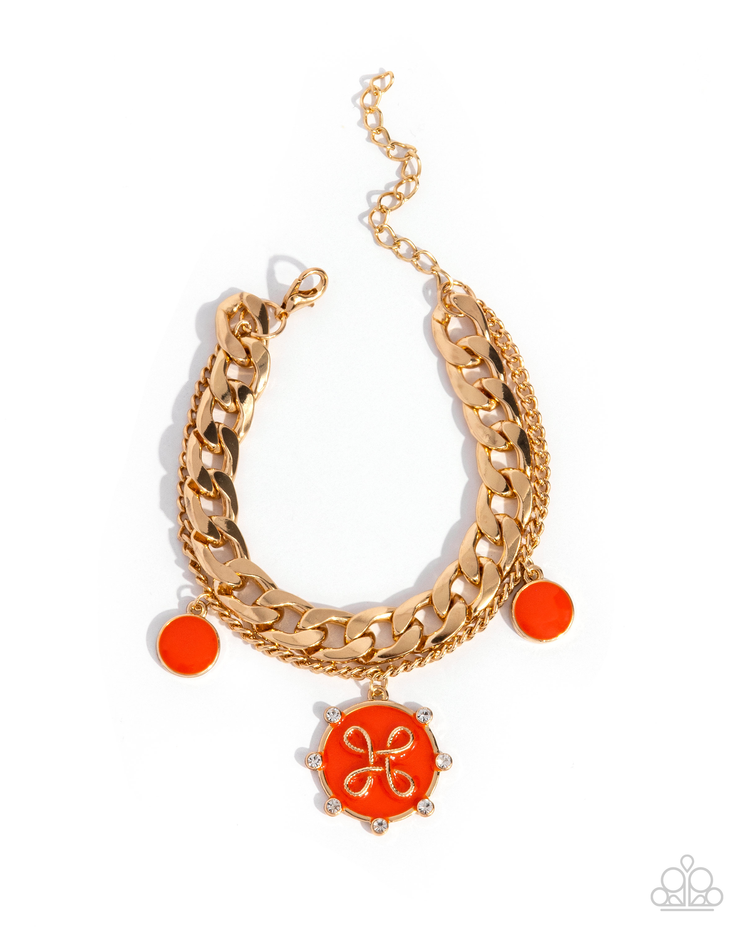 Paparazzi Preppy Present - Orange Bracelet P9BA-OGXX-024XX