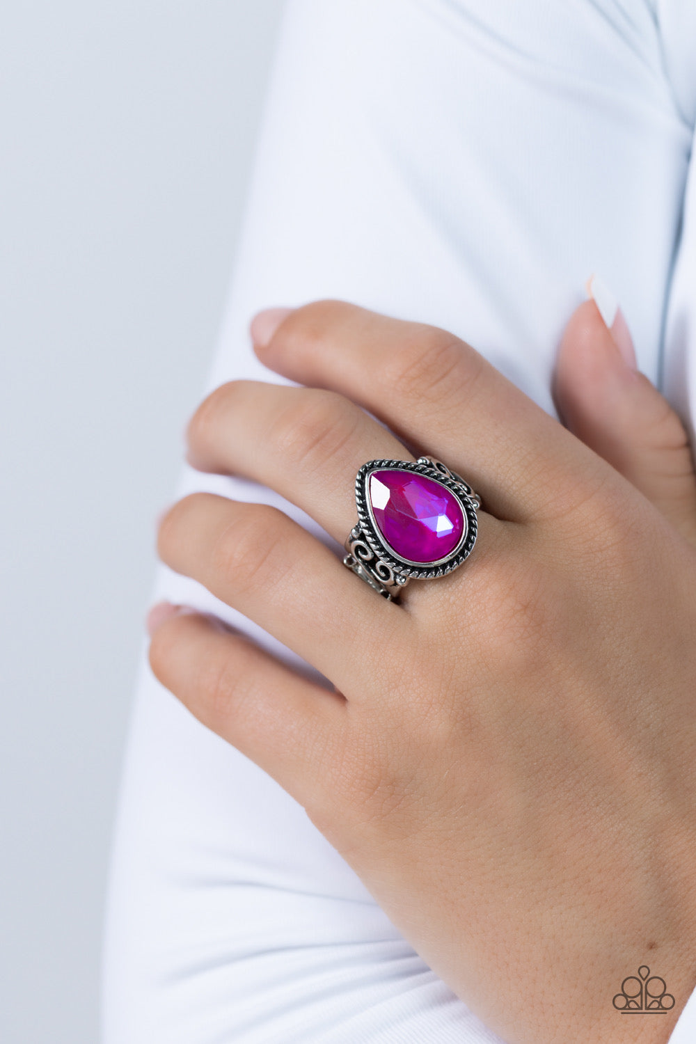 Paparazzi Supernatural Sparkle - Pink Ring P4RE-PKXX-240XX