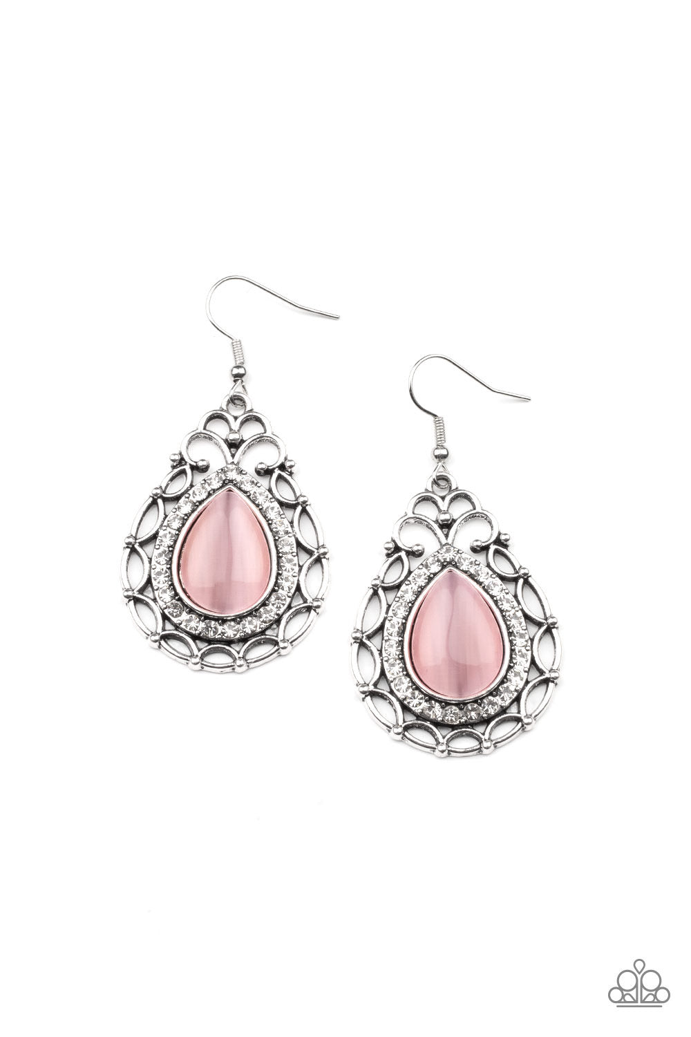 Paparazzi Endlessly Enchanting - Pink Earring  P5RE-PKXX-237XX