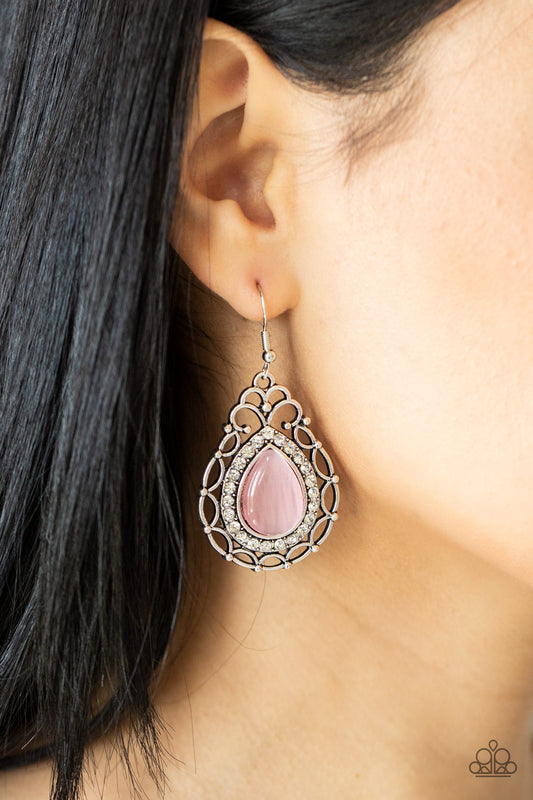 Paparazzi Endlessly Enchanting - Pink Earring  P5RE-PKXX-237XX