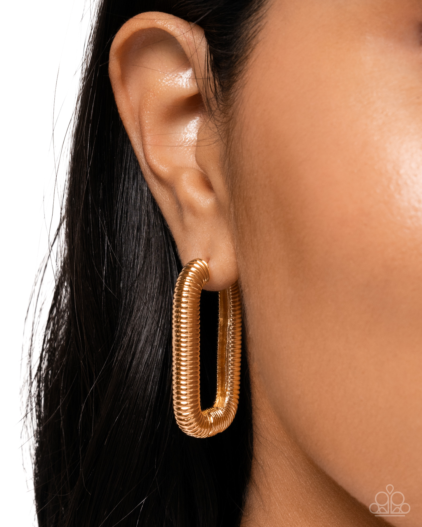 Paparazzi Spiral Supply - Gold Hinge Earring P5HO-GDXX-366XX