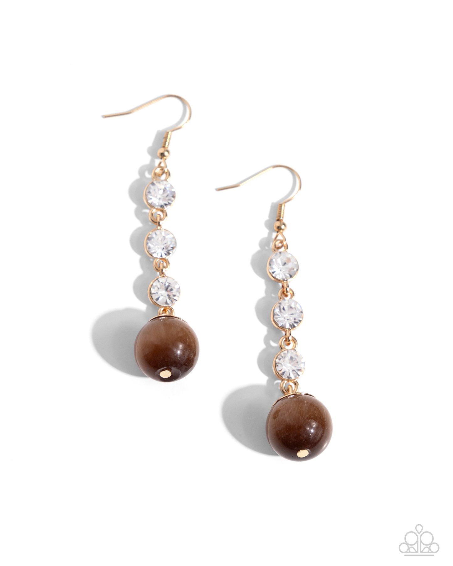 Paparazzi Classy Cadence - Brown Earring P5RE-BNXX-140XX