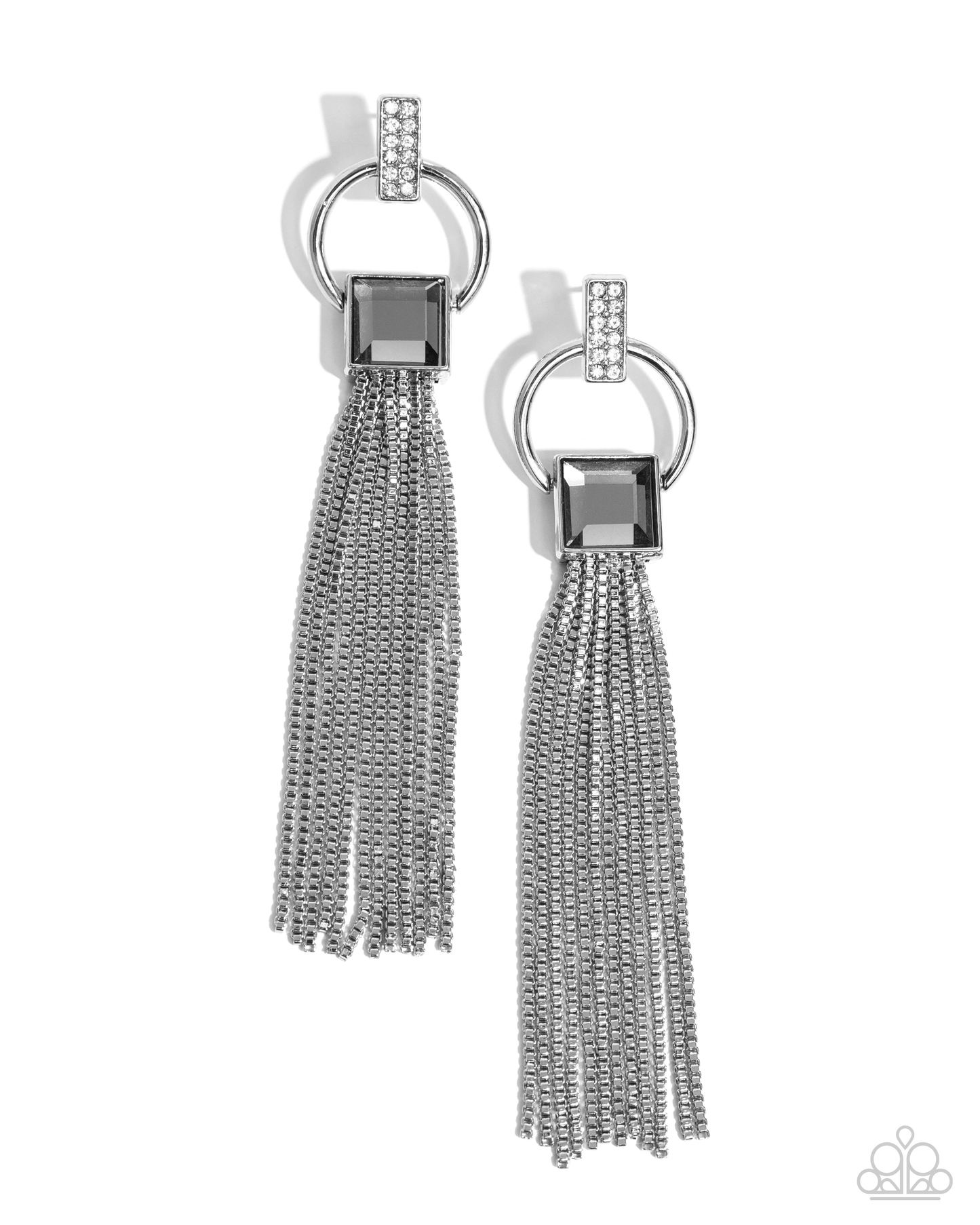 Paparazzi Softly Streamlined - Silver Post Earring  P5PO-SVXX-283XX