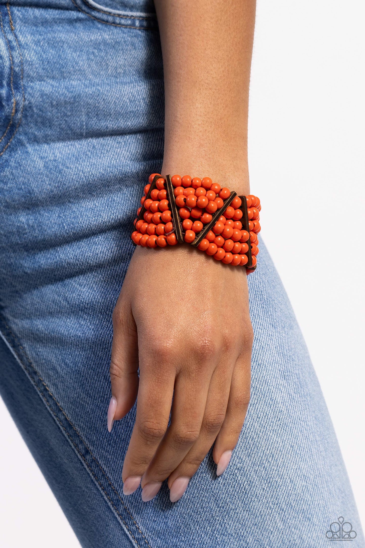 Paparazzi Way Off TROPIC - Orange Bracelets P9SE-OGXX-169XX