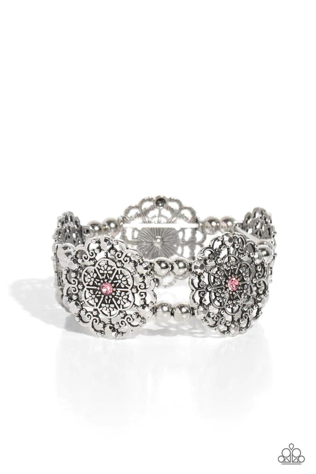 Paparazzi Bracelet ~ Ornamental Occasion - Pink