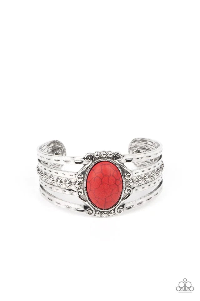 Paparazzi Bracelet ~ Mojave Mecca - Red