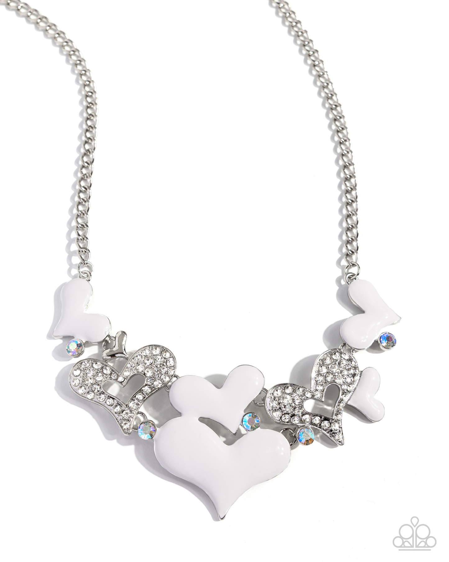 Paparazzi Room in My Heart for More - White Necklace P2ST-WTXX-158XX