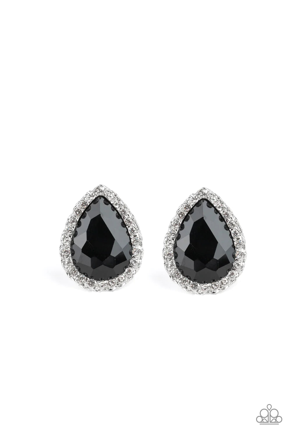 Paparazzi Dare to shine- Black Post Earring