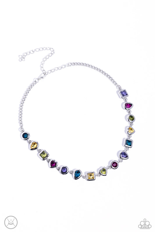 Paparazzi Abstract Admirer-Multi Necklace