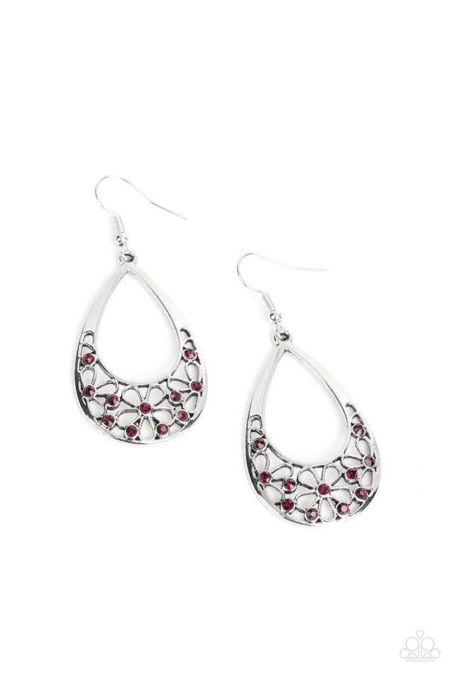 Paparazzi Earring ~ Terrace Trinket - Purple