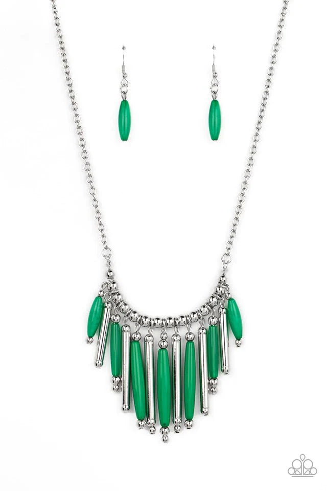 Paparazzi Necklace ~ Bohemian Breeze - Green