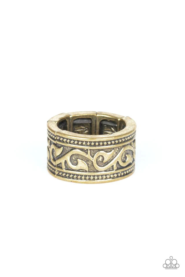 Paparazzi Ring ~ Vine of Valor - Brass