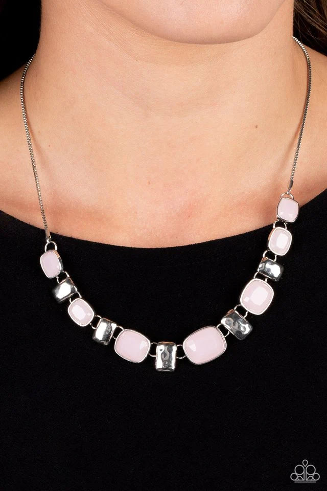 Paparazzi Necklace ~ Polished Parade - Pink