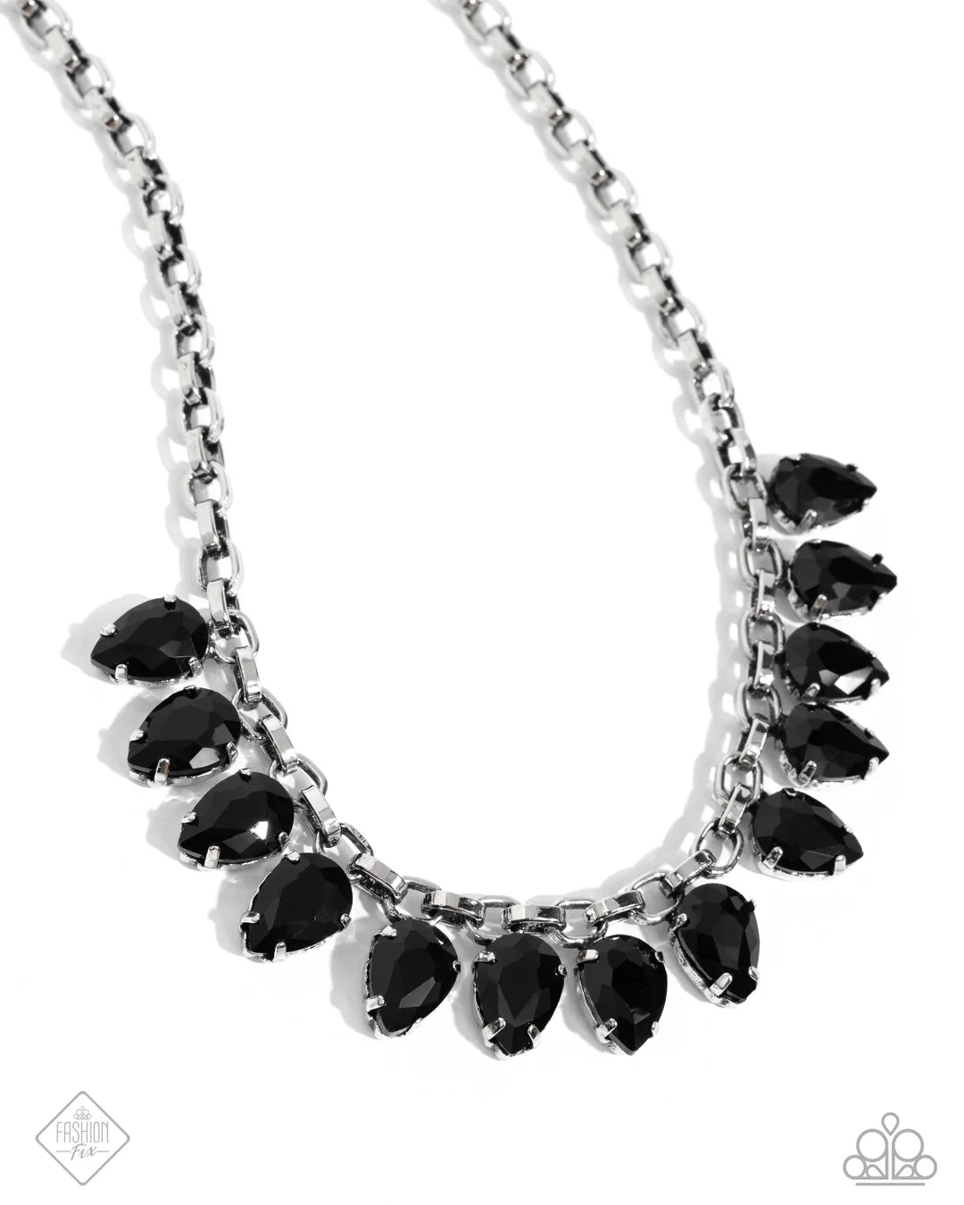 Paparazzi Vicious Vibrancy-Black Necklace