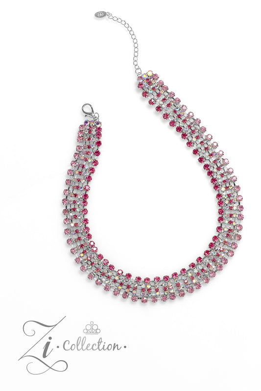 Flirtatious Zi Collection - Pink Necklace Z2319