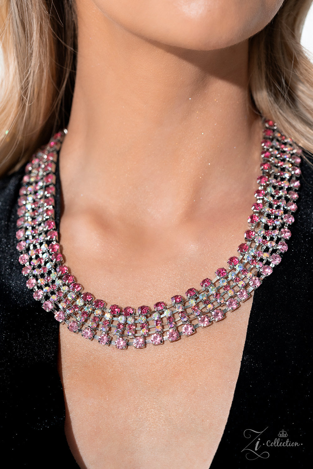 Flirtatious Zi Collection - Pink Necklace Z2319