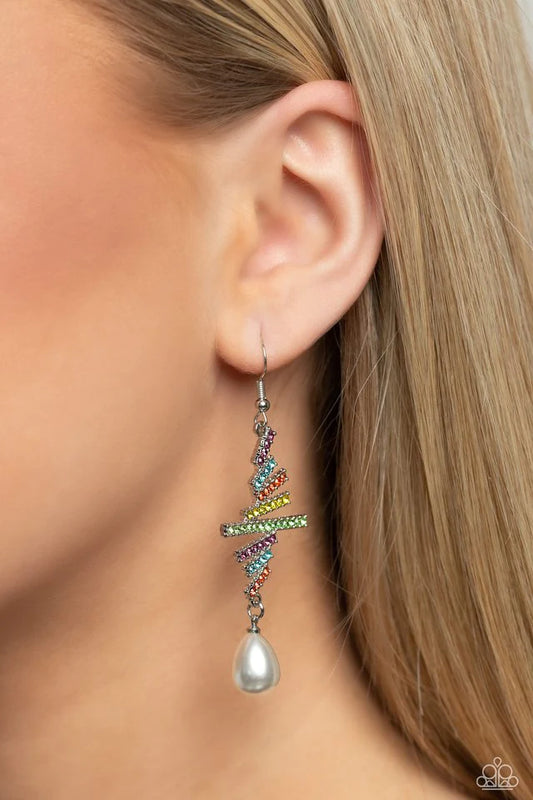 Paparazzi Earring ~ Timeless Tapestry - Multi