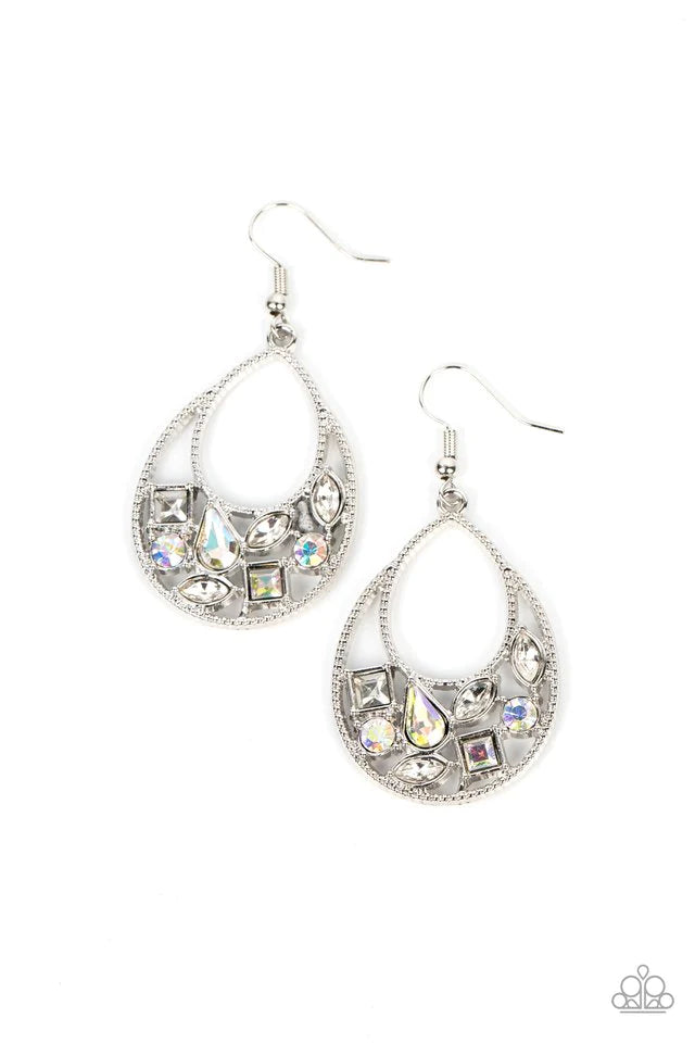 Paparazzi Earring ~ Regal Recreation - White