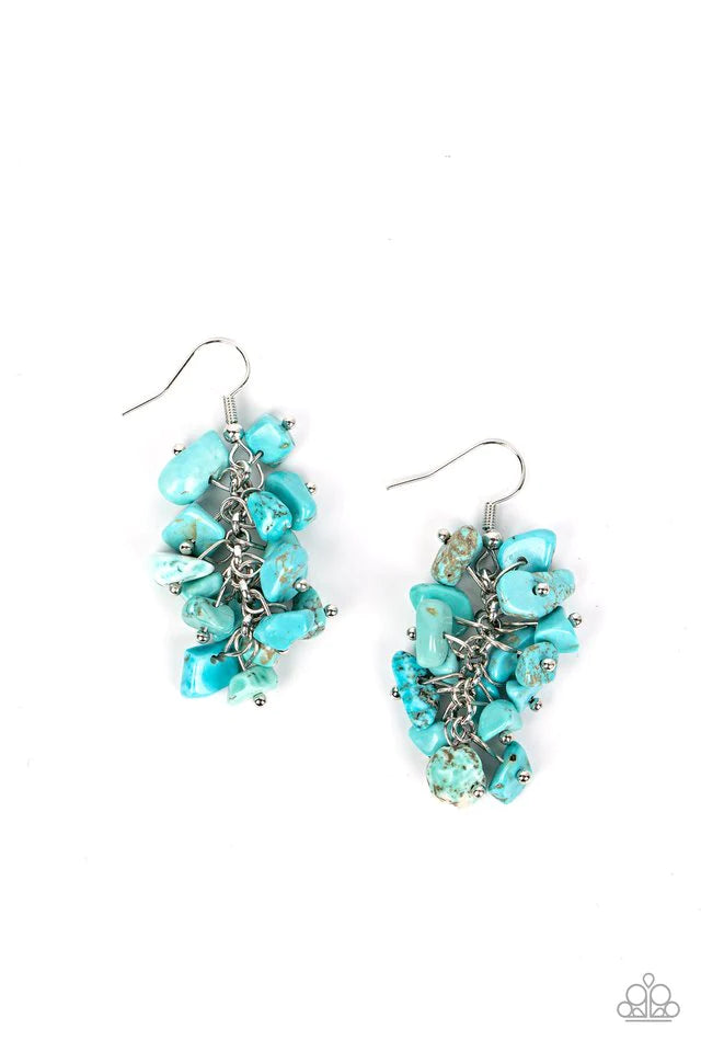 Paparazzi Earring ~ Pebble Palette - Blue