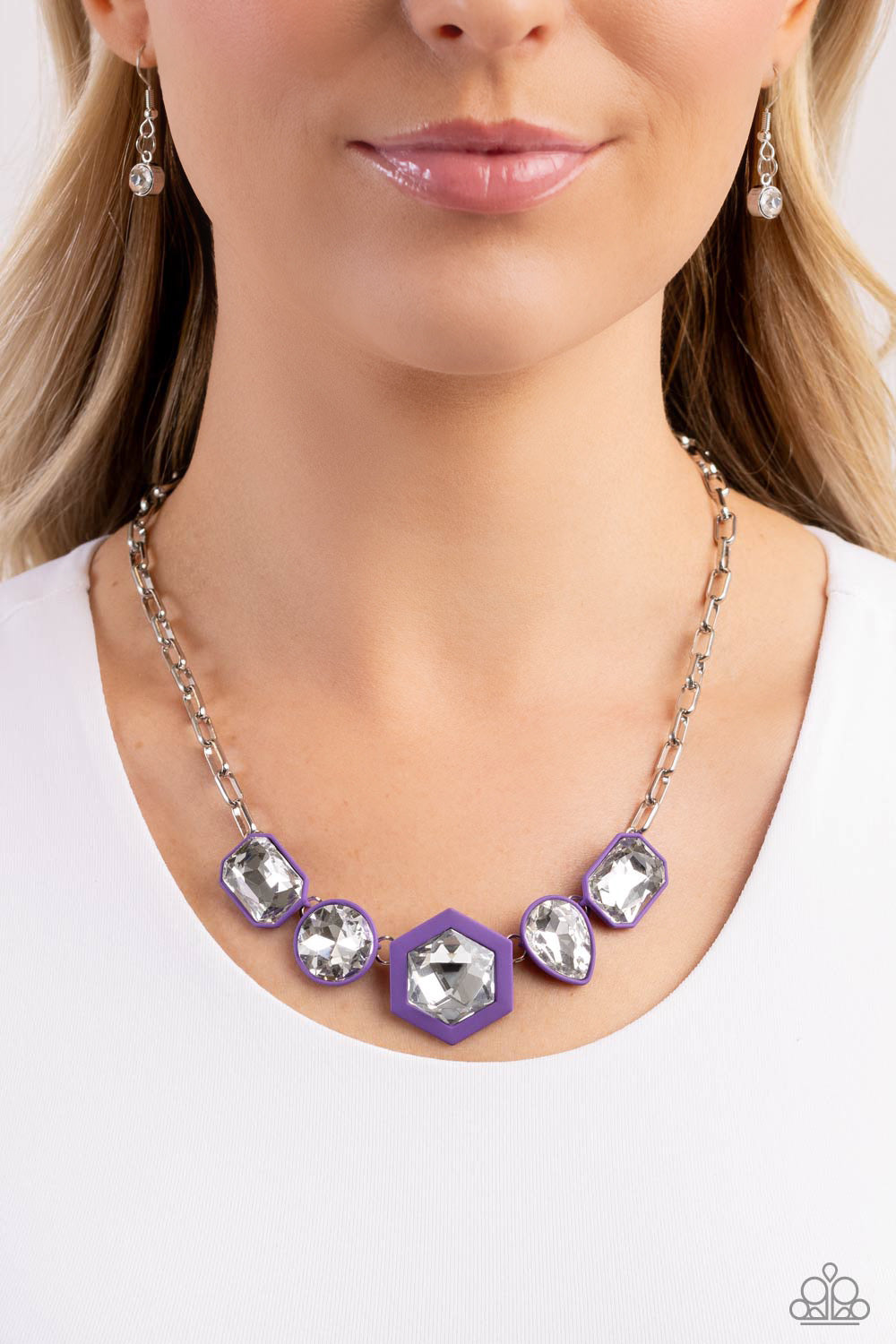 Paparazzi Evolving Elegance - Purple Necklace P2ST-PRXX-157XX