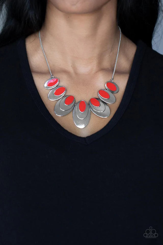 Paparazzi Necklace ~ Endless Eclipse - Red