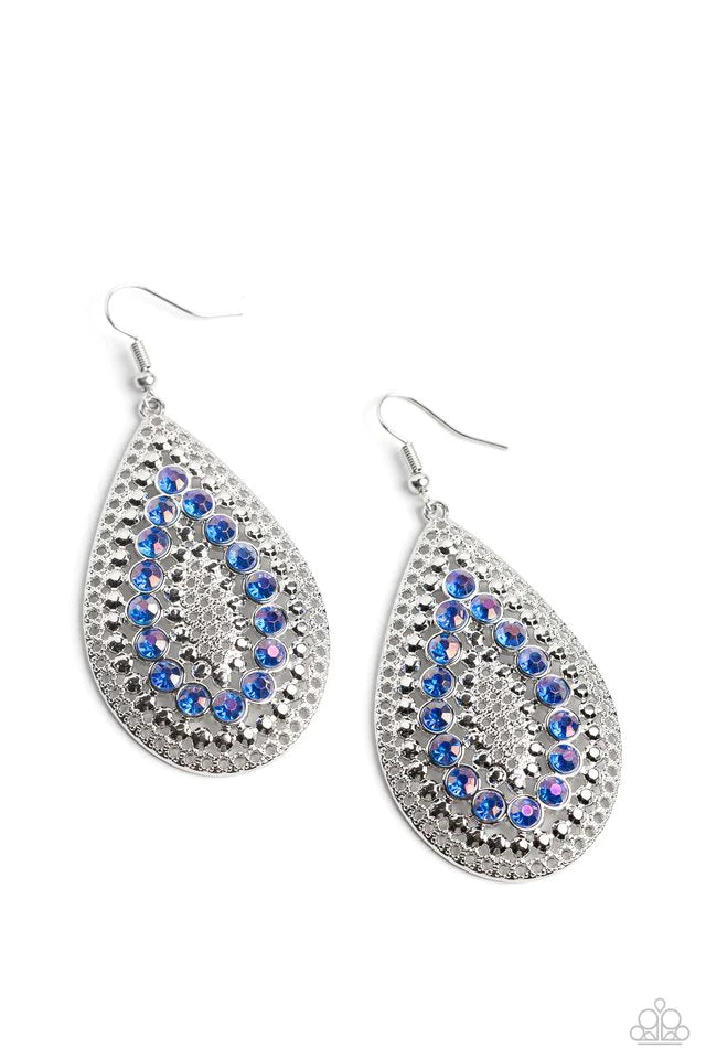 Paparazzi Earring ~ Spirited Socialite - Blue