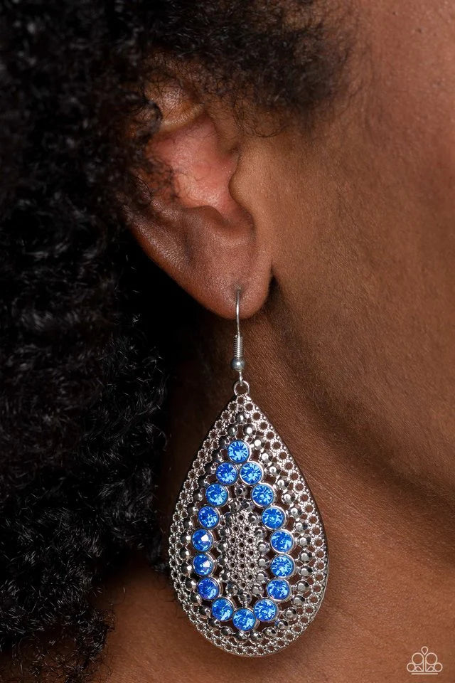 Paparazzi Earring ~ Spirited Socialite - Blue