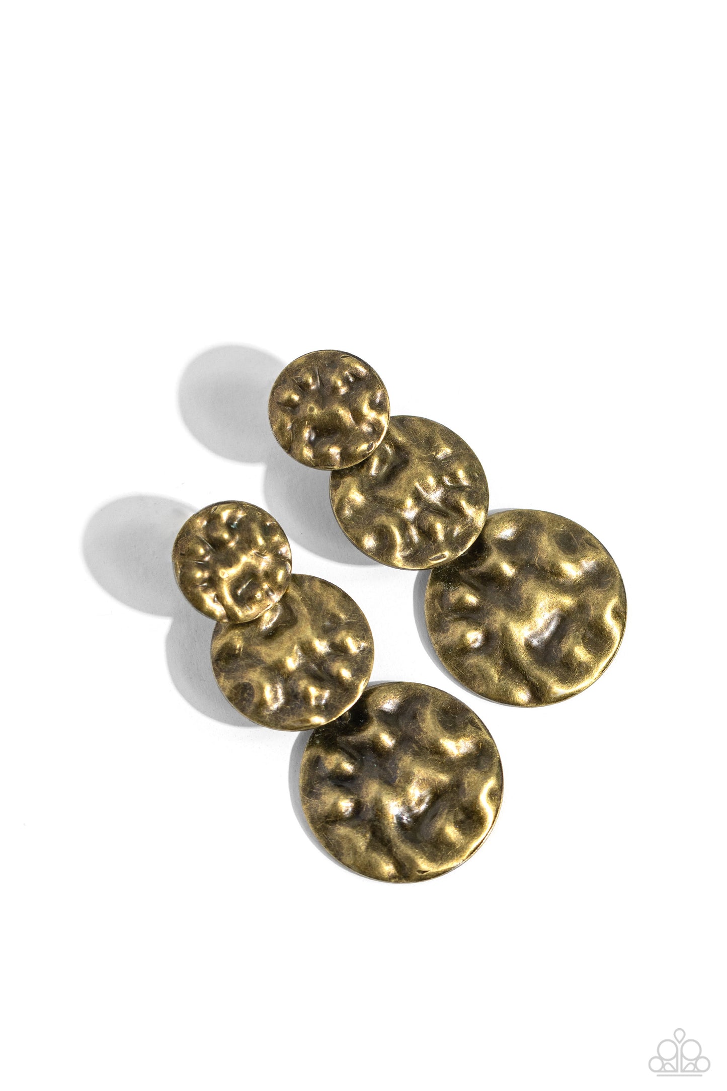 Triple Threat Texture - Brass Post Earring P5PO-BRXX-063XX