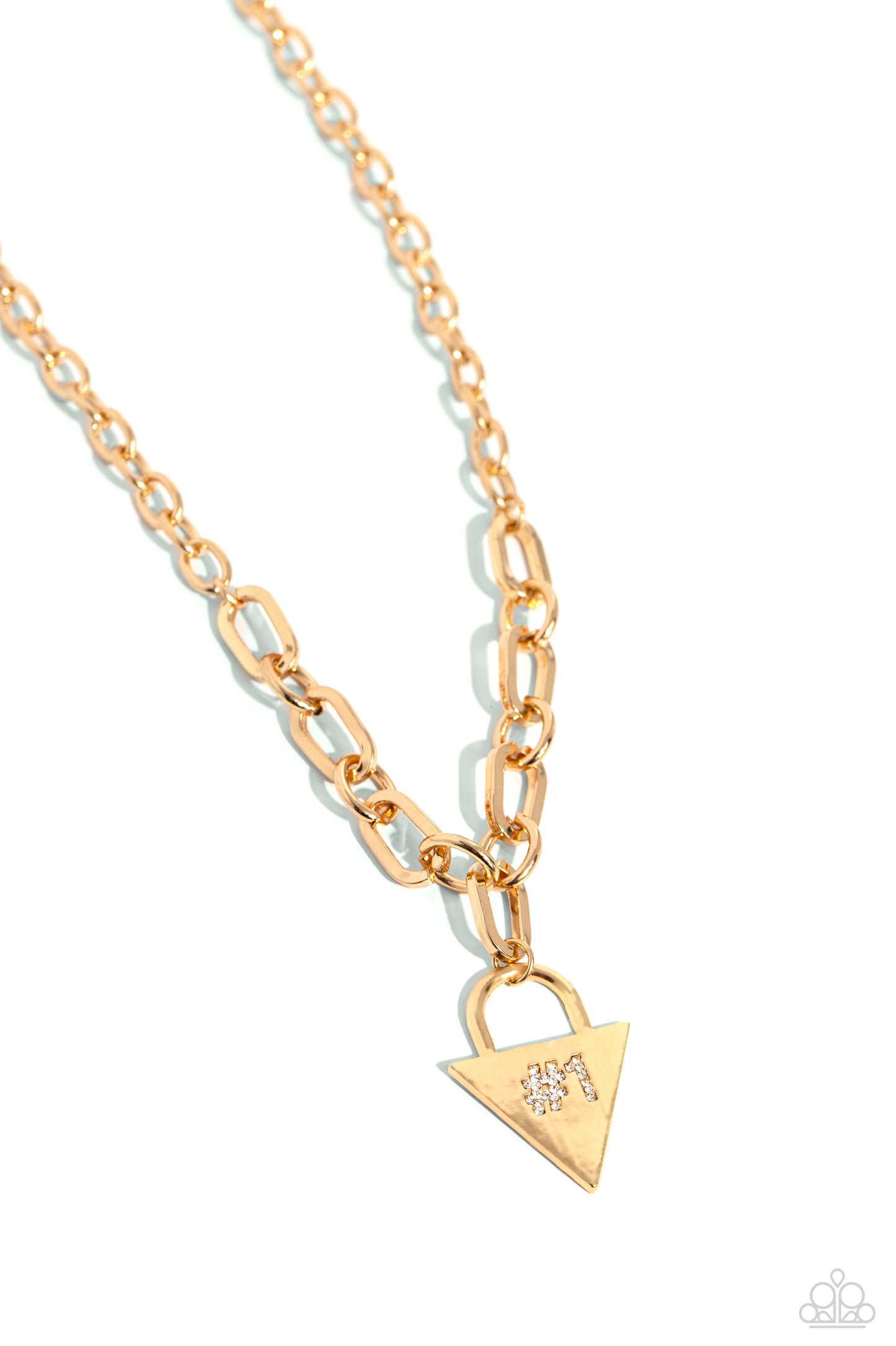 Paparazzi Your Number One Follower - Gold Necklace P2DA-GDXX-316XX