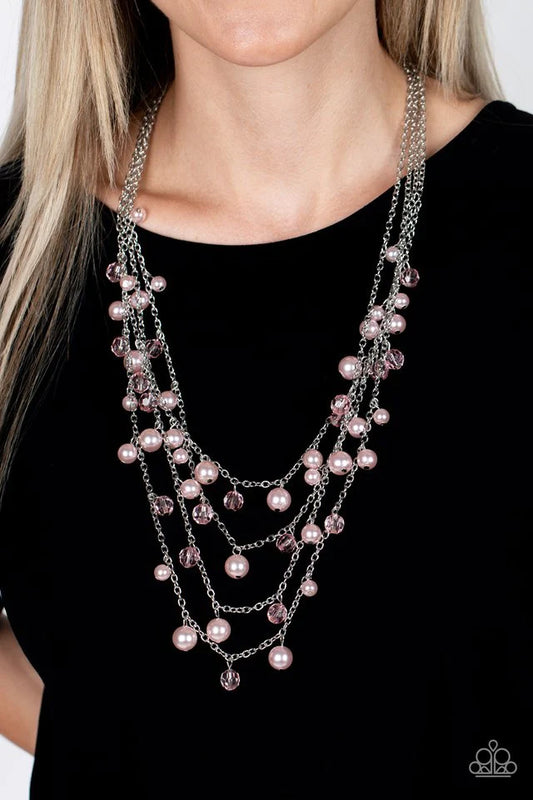 Paparazzi Necklace ~ Vintage Virtuoso - Pink