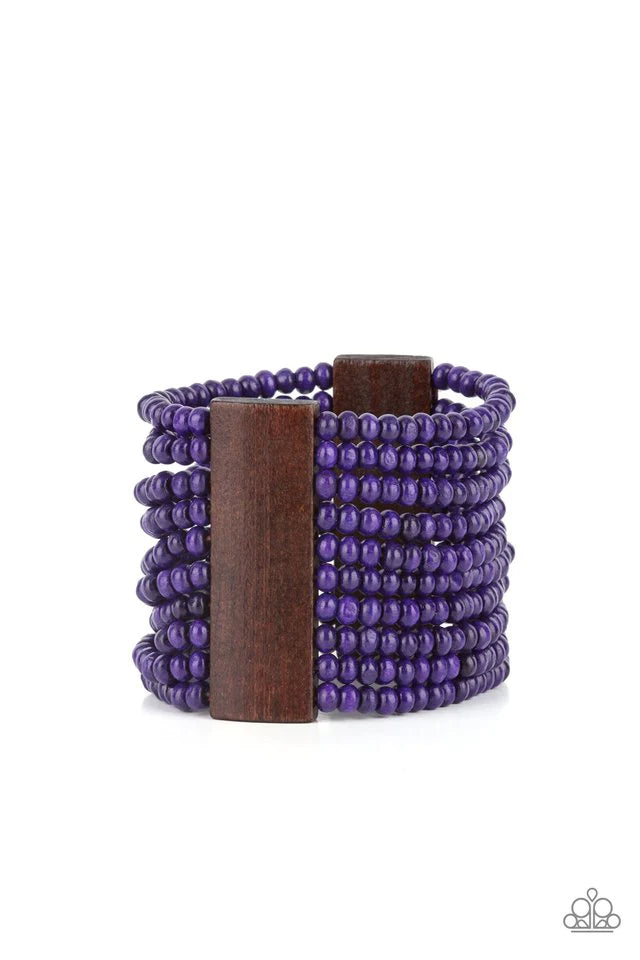 Paparazzi Bracelet ~ Waikiki Wonderland - Purple