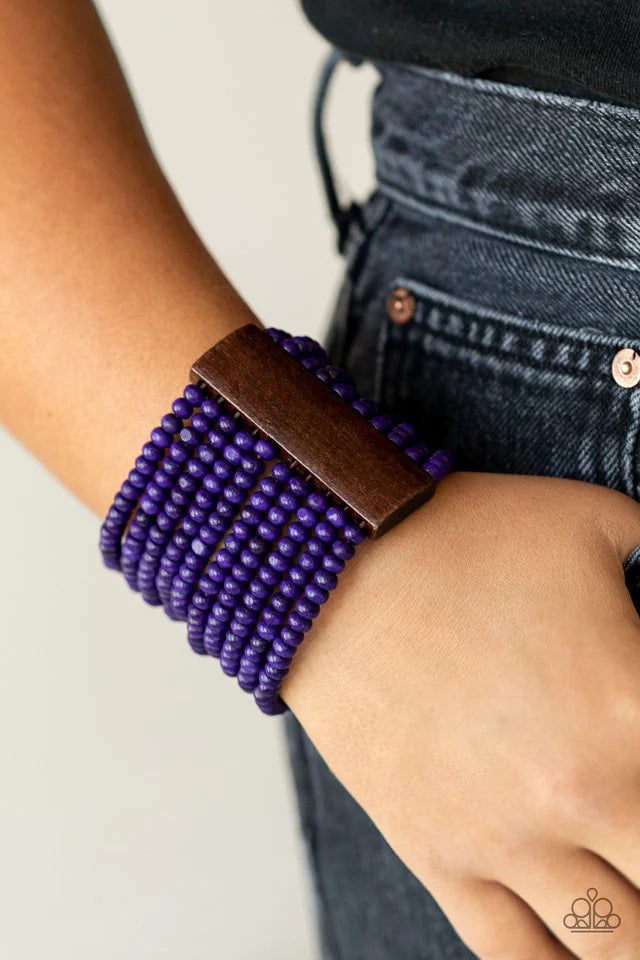 Paparazzi Bracelet ~ Waikiki Wonderland - Purple