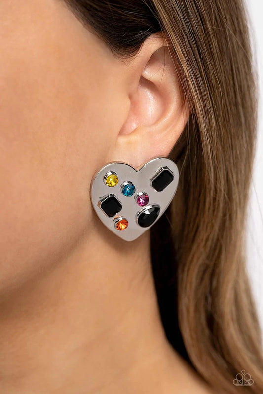 Paparazzi Earring ~ Relationship Ready - Black